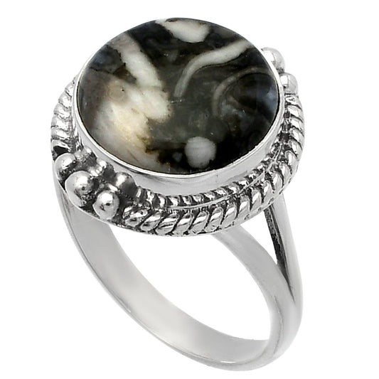 Natural Mexican Cabbing Fossil Ring size-9.5 R-1253 SDR225704