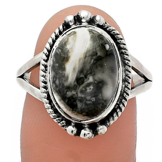 Natural Mexican Cabbing Fossil Ring size-9 R-1253 SDR225722