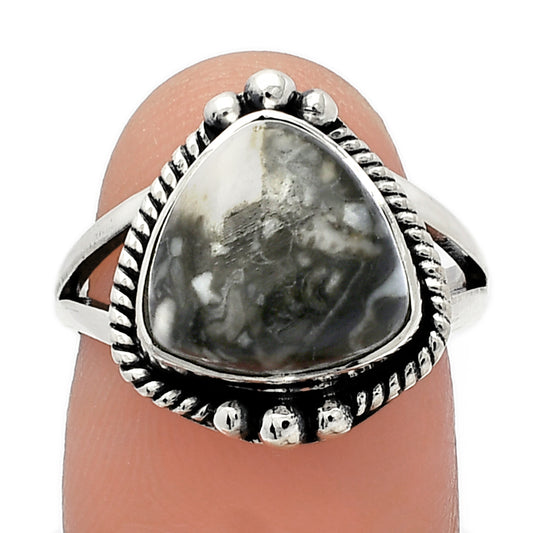 Natural Mexican Cabbing Fossil Ring size-7 R-1253 SDR225727