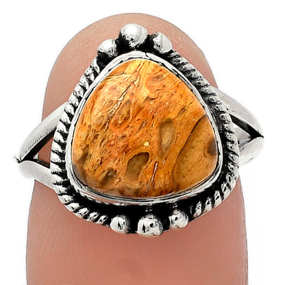 Natural Rock Calcy Ring size-7 R-1253 SDR225740
