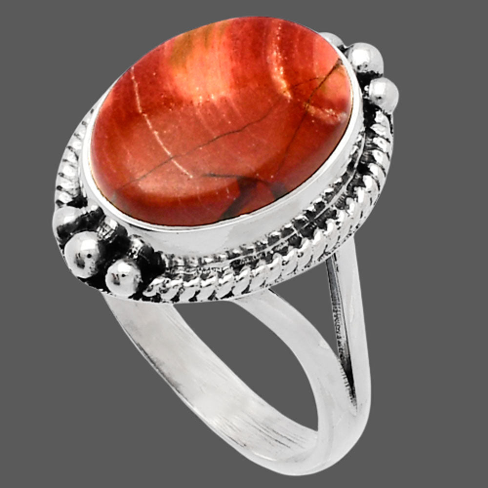 Natural Snake Skin Jasper Ring size-9 R-1253 SDR225745