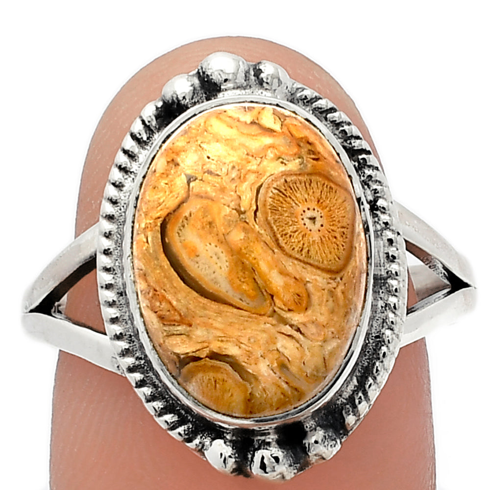 Natural Rock Calcy Ring size-9 R-1253 SDR225758