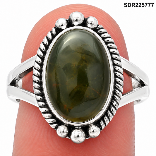 Natural Chrome Chalcedony Ring size-6 R-1253 SDR225777