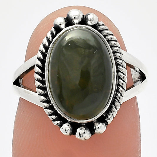 Natural Chrome Chalcedony Ring size-6 R-1253 SDR225777