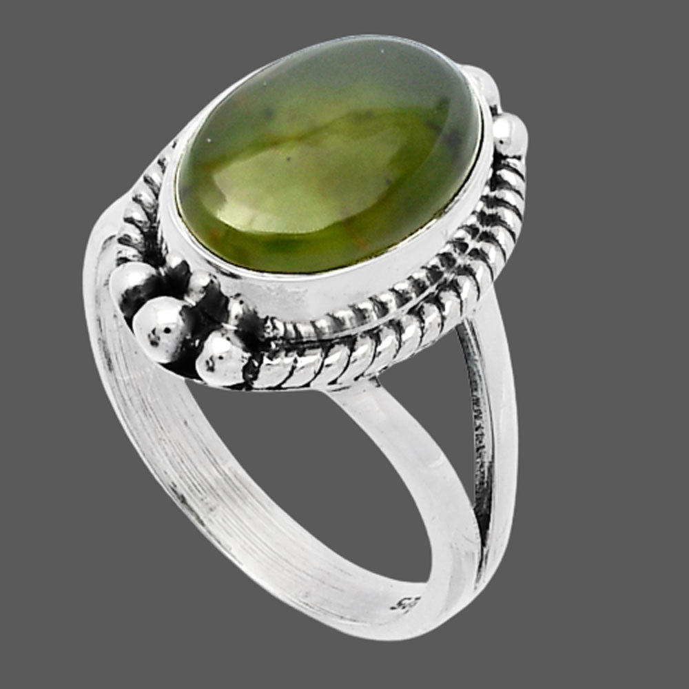 Natural Chrome Chalcedony Ring size-6 R-1253 SDR225777