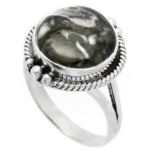 Natural Mexican Cabbing Fossil Ring size-9.5 R-1253 SDR225782