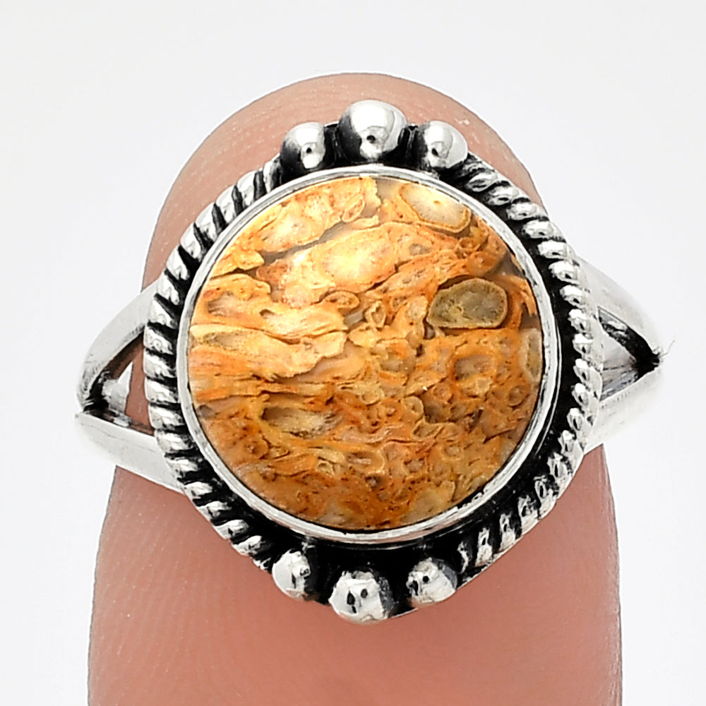 Natural Rock Calcy Ring size-7 R-1253 SDR225792