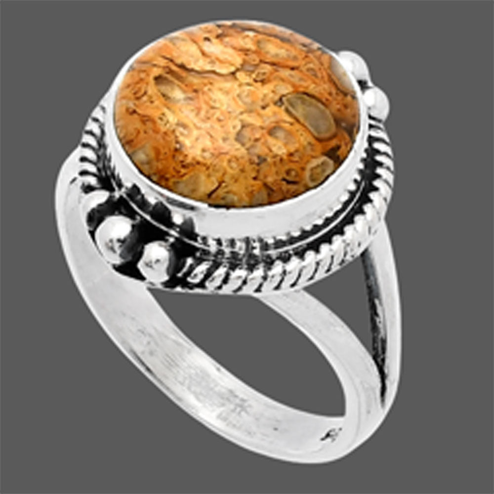Natural Rock Calcy Ring size-7 R-1253 SDR225792