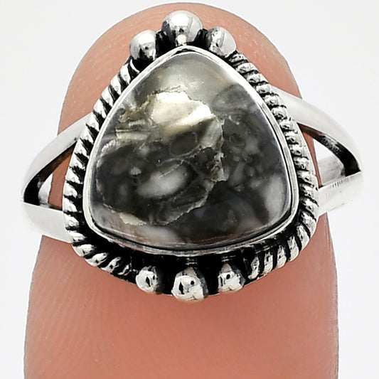 Natural Mexican Cabbing Fossil Ring size-7 R-1253 SDR225806