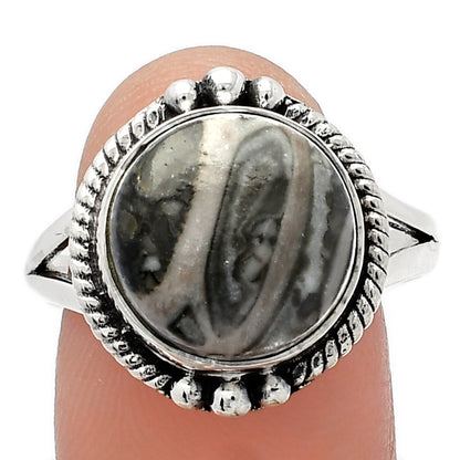 Natural Mexican Cabbing Fossil Ring size-9.5 R-1253 SDR225830