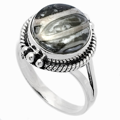 Natural Mexican Cabbing Fossil Ring size-9.5 R-1253 SDR225830