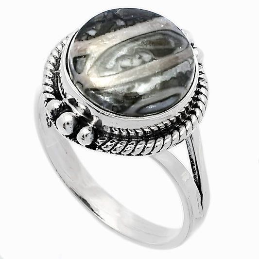 Natural Mexican Cabbing Fossil Ring size-9.5 R-1253 SDR225830
