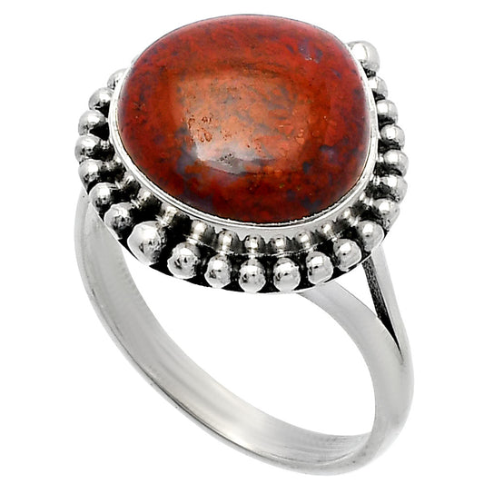 Natural Red Moss Agate Ring size-9.5 R-1154 SDR225904