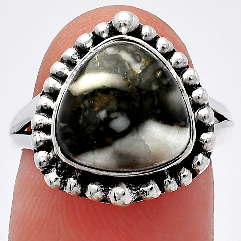 Natural Mexican Cabbing Fossil Ring size-7 R-1154 SDR225917