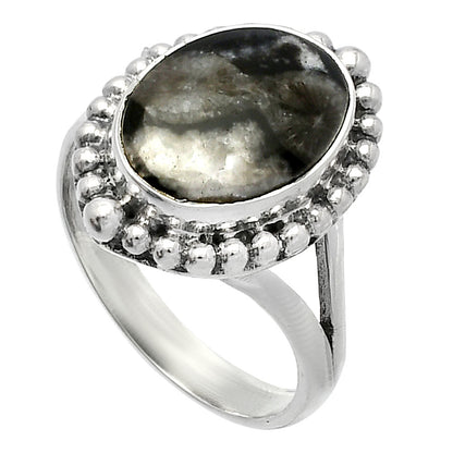 Natural Mexican Cabbing Fossil Ring size-8 R-1154 SDR225922