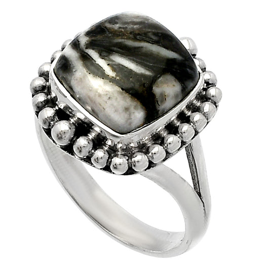 Natural Mexican Cabbing Fossil Ring size-7 R-1154 SDR225956