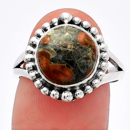 Natural Peanut Obsidian Ring size-8 R-1154 SDR225982