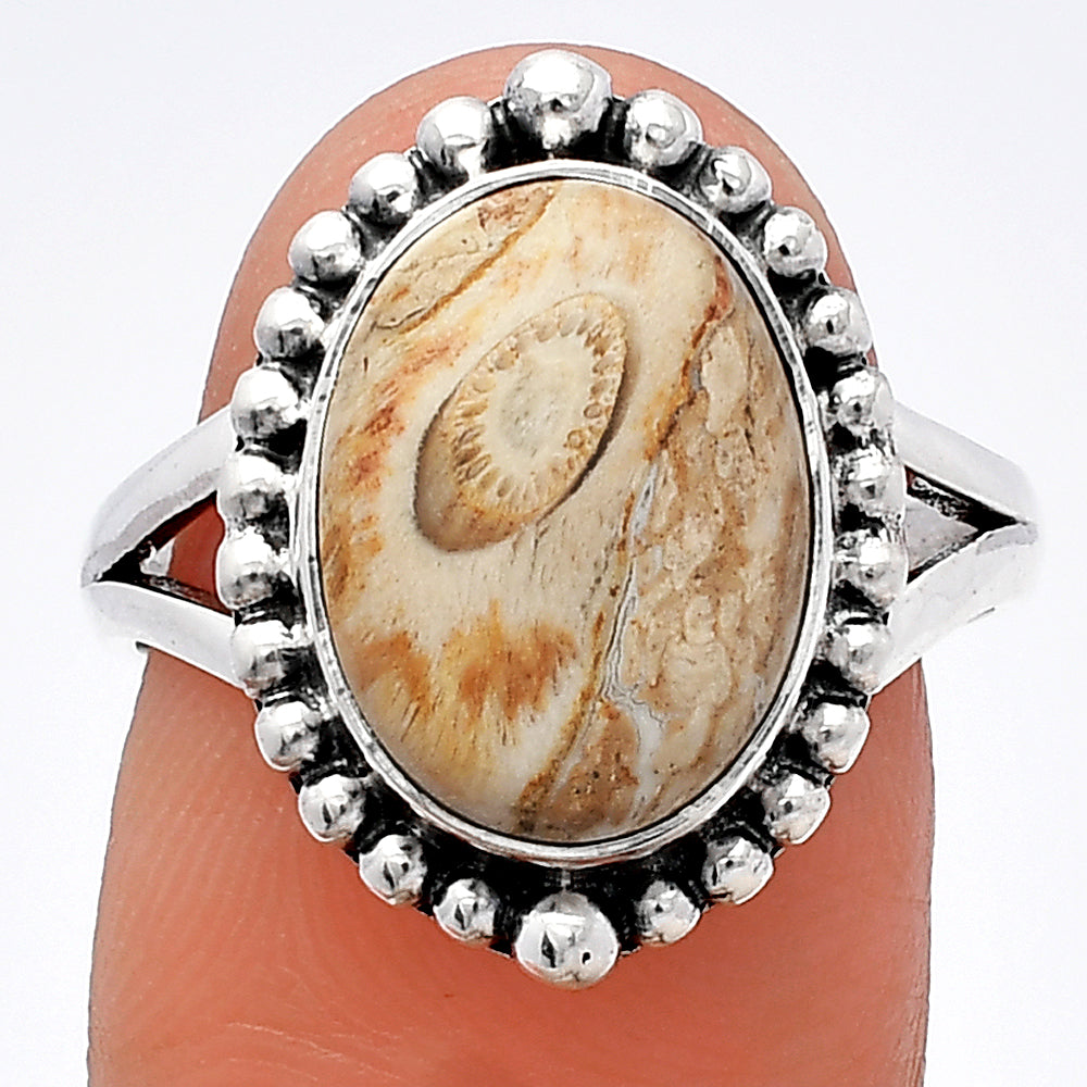 Natural Rock Calcy Ring size-8 R-1154 SDR225993