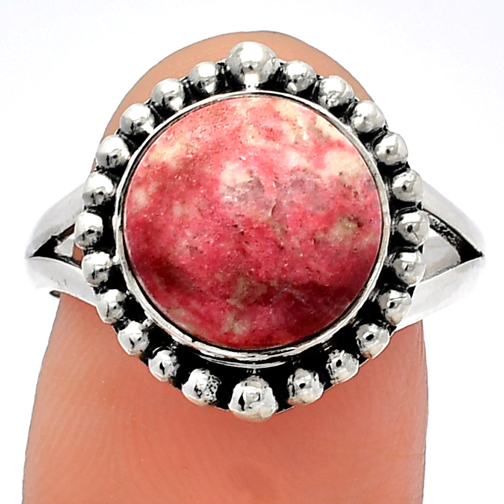 Natural Pink Thulite - Norway Ring size-8 R-1154 SDR225995
