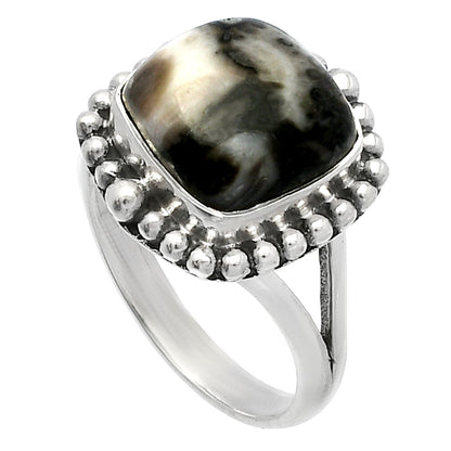 Natural Mexican Cabbing Fossil Ring size-8 R-1154 SDR226003