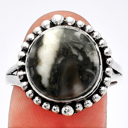 Natural Mexican Cabbing Fossil Ring size-9 R-1154 SDR226008