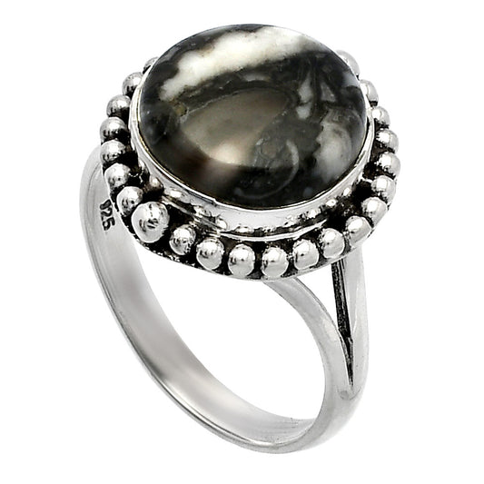 Natural Mexican Cabbing Fossil Ring size-9 R-1154 SDR226008