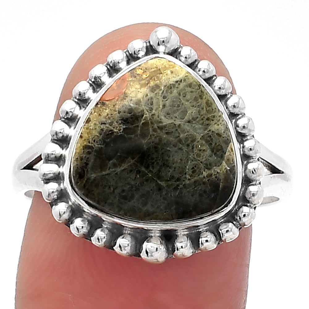 Natural Peanut Obsidian Ring size-9.5 R-1154 SDR226050