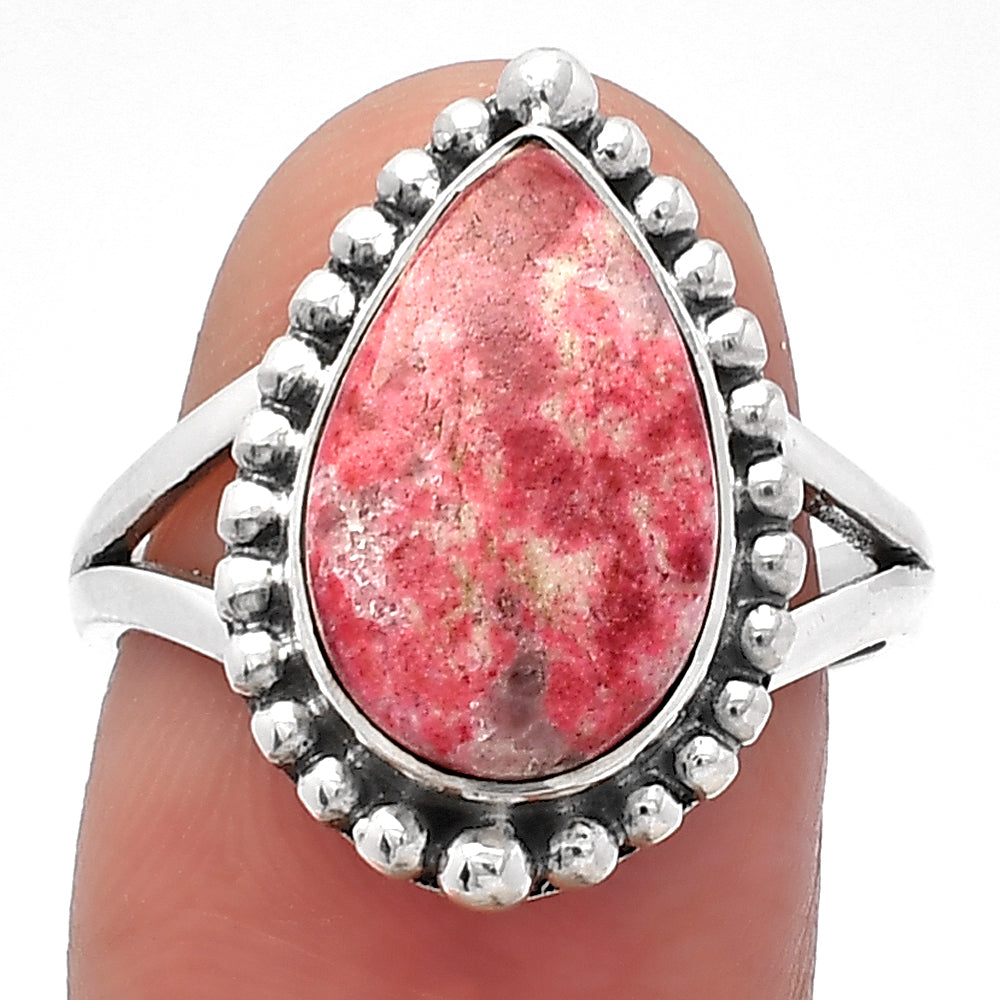 Natural Pink Thulite - Norway Ring size-8 R-1154 SDR226053