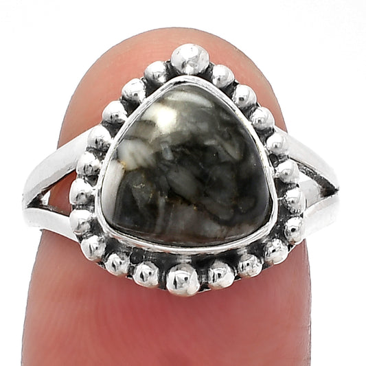 Natural Mexican Cabbing Fossil Ring size-7 R-1154 SDR226072