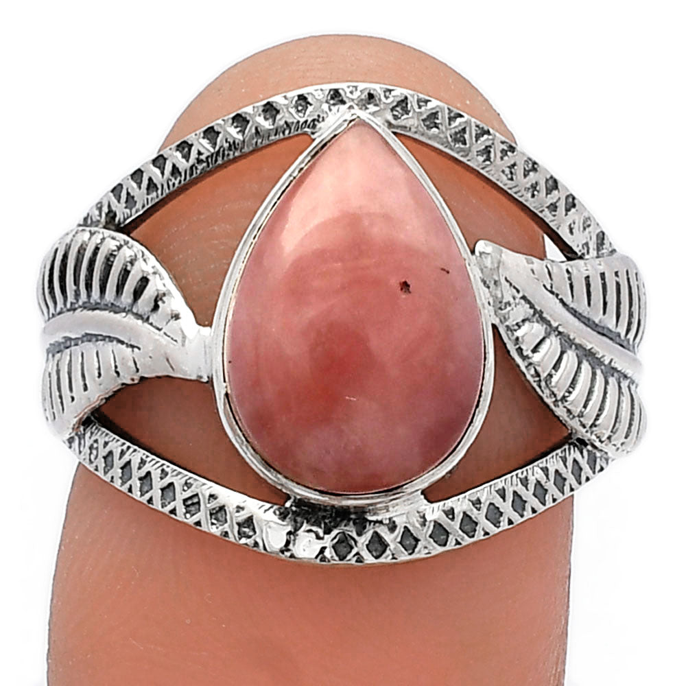 Leaf - Natural Guava Quartz - Brazil Ring size-7 R-1360 SDR226230