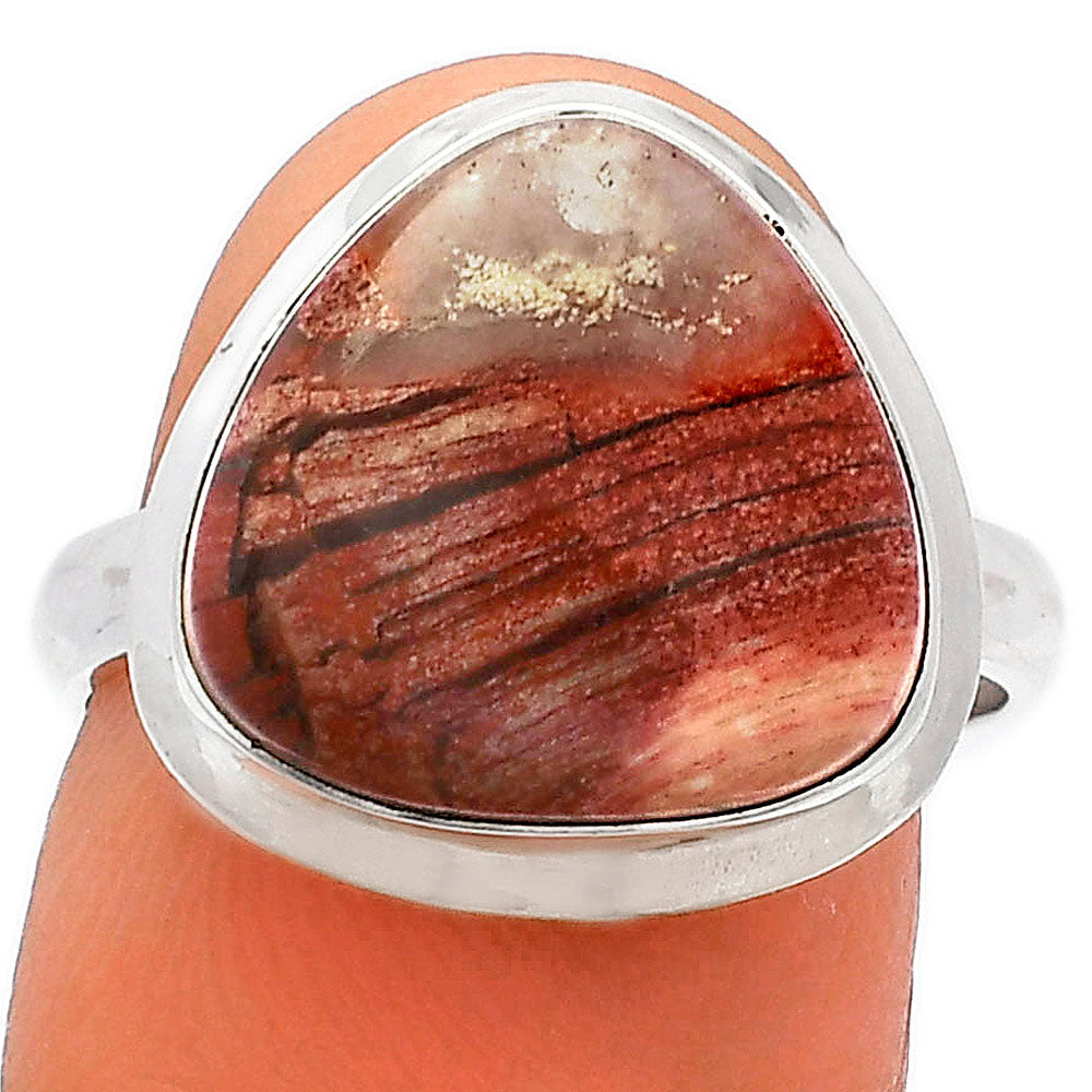Natural Snake Skin Jasper Ring size-8 R-1007 SDR226289