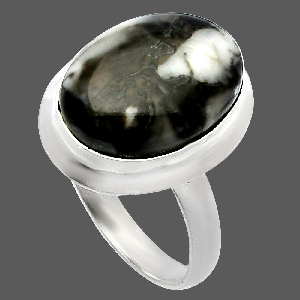 Natural Mexican Cabbing Fossil Ring size-7 R-1007 SDR226293