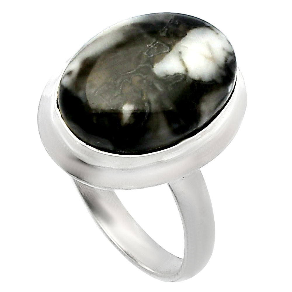 Natural Mexican Cabbing Fossil Ring size-7 R-1007 SDR226293