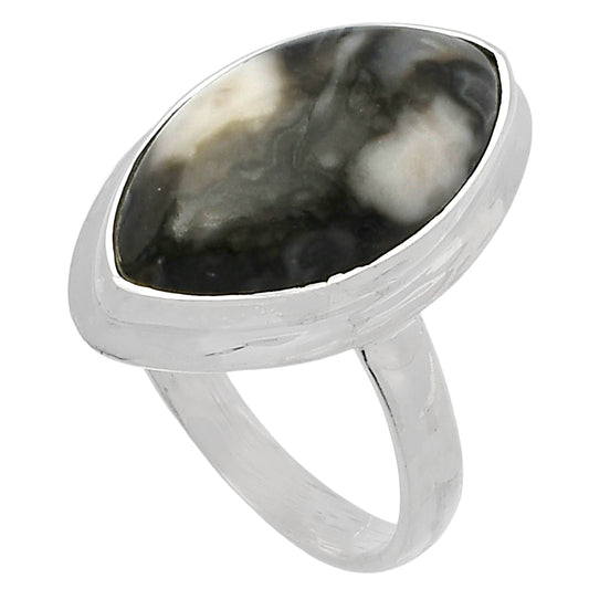 Natural Mexican Cabbing Fossil Ring size-7 R-1007 SDR226346