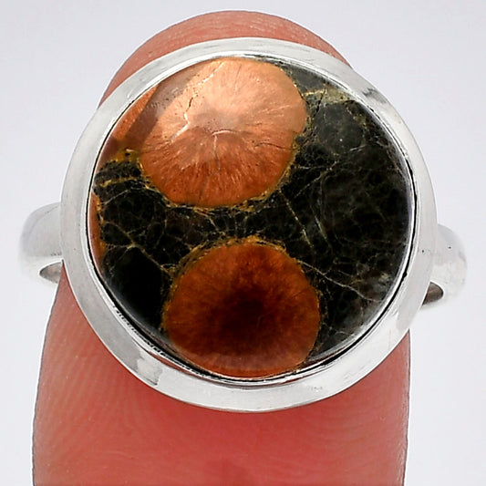 Natural Peanut Obsidian Ring size-9 R-1007 SDR226418