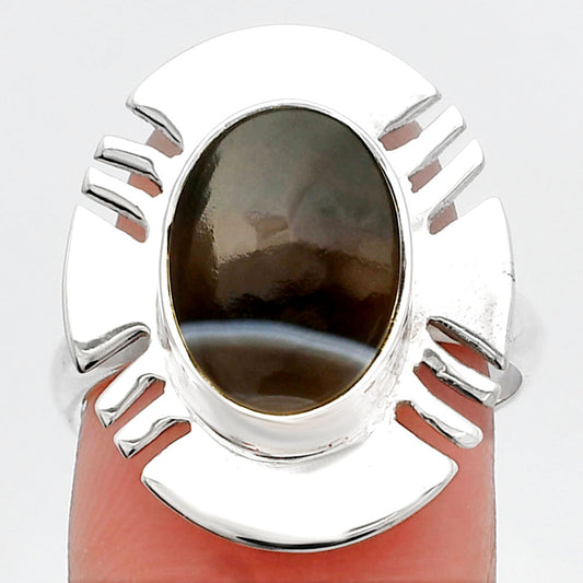 Natural Banded Onyx Ring size-8 R-1240 SDR226488