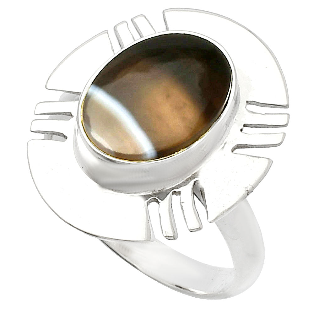Natural Banded Onyx Ring size-8 R-1240 SDR226488