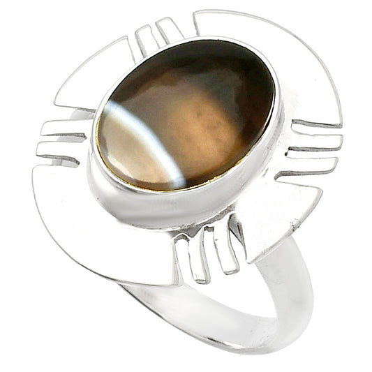 Natural Banded Onyx Ring size-8 R-1240 SDR226488
