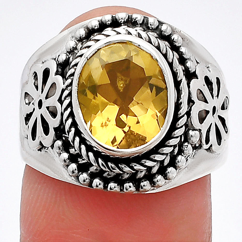Natural Citrine Ring size-7.5 R-1541 SDR226499