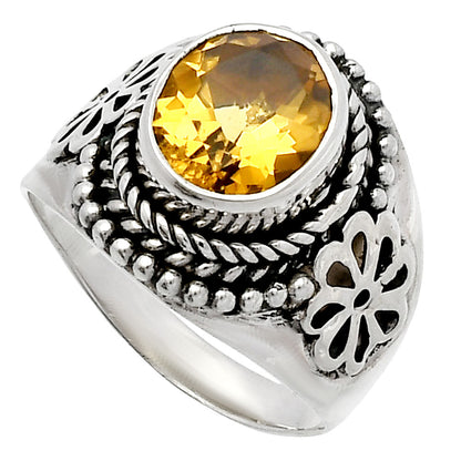 Natural Citrine Ring size-7.5 R-1541 SDR226499