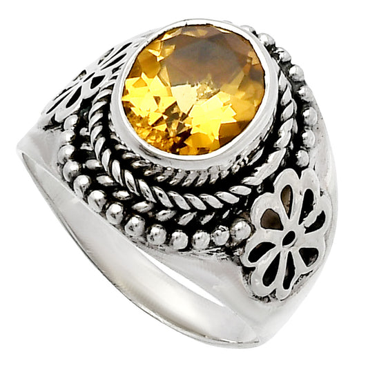 Natural Citrine Ring size-7.5 R-1541 SDR226499