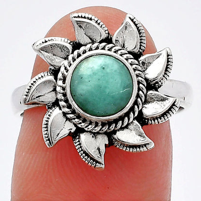 Sun - Natural Paraiba Amazonite Ring size-8 R-1617 SDR226524