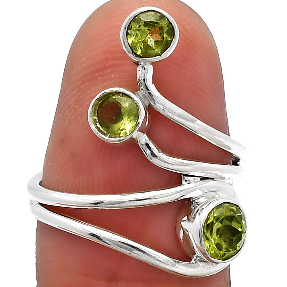Natural Peridot Ring size-6.5 R-1390 SDR226837