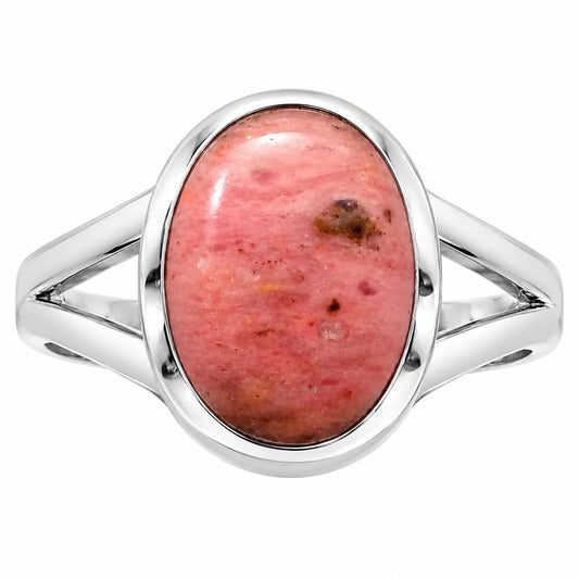 Natural Pink Tulip Quartz Ring size-7.5 R-1438 SDR227075