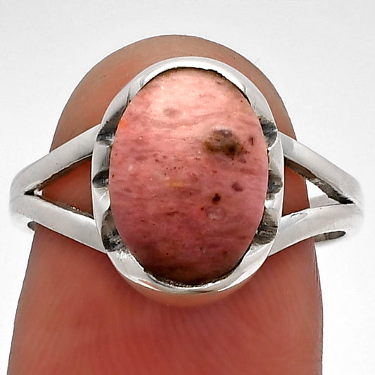 Natural Pink Tulip Quartz Ring size-7.5 R-1438 SDR227075