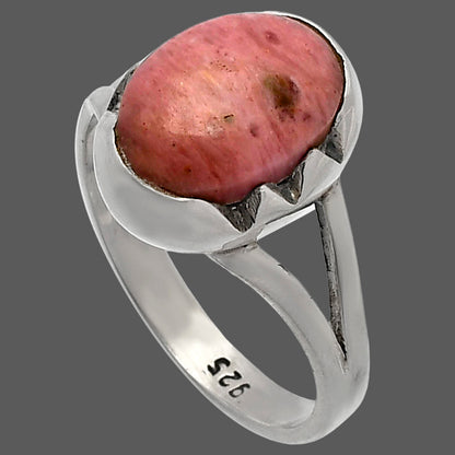 Natural Pink Tulip Quartz Ring size-7.5 R-1438 SDR227075