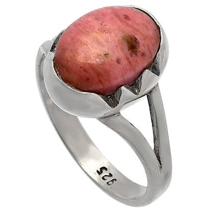 Natural Pink Tulip Quartz Ring size-7.5 R-1438 SDR227075