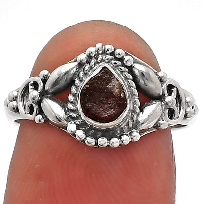 Natural Pink Tourmaline Rough Ring size-7 R-1286 SDR227126
