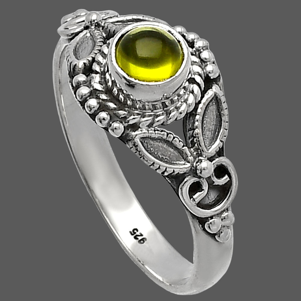 Natural Peridot Ring size-8 R-1286 SDR227150