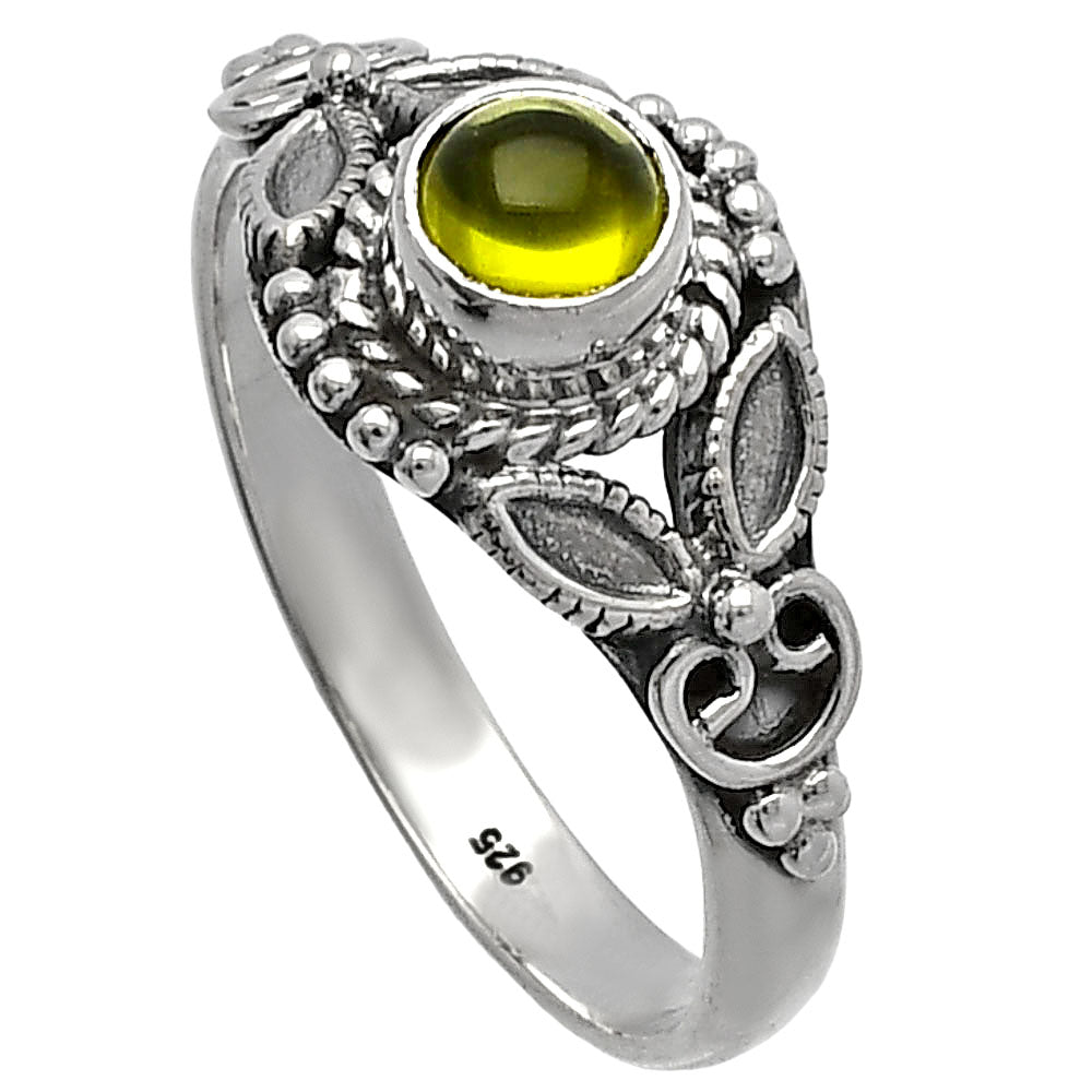 Natural Peridot Ring size-8 R-1286 SDR227150